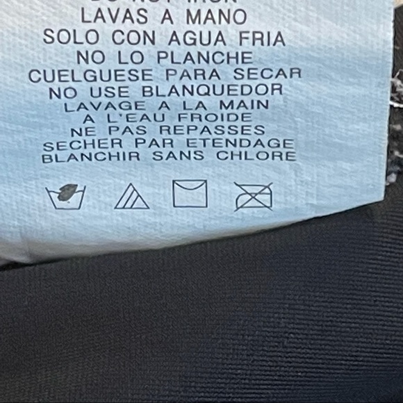 TRIMSHAPER Black Bikini Swim Skirt Bottom Size 10 - Picture 9 of 12